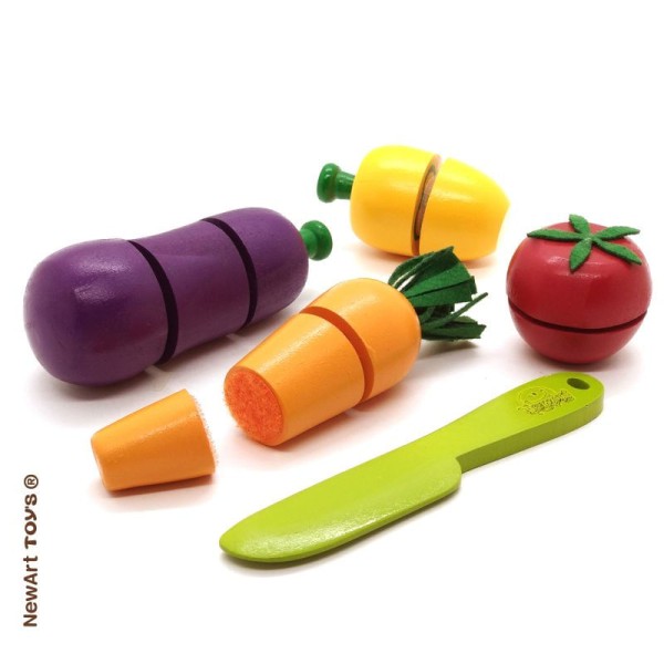 Encontraproduto.com.br - Coleção Comidinha Kit Legumes Com Corte-4 Legumes Faca/Caixa