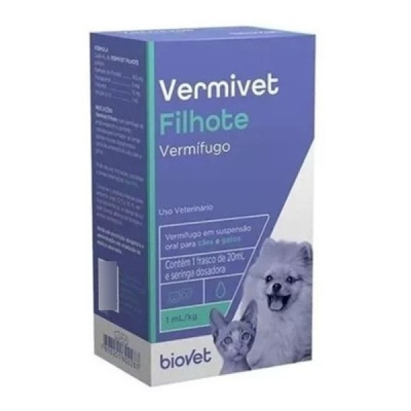 Encontraproduto.com.br - Vermífugo Vermivet Filhote Biovet