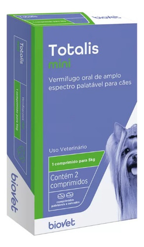 Vermífugo Totalis Mini para Cães