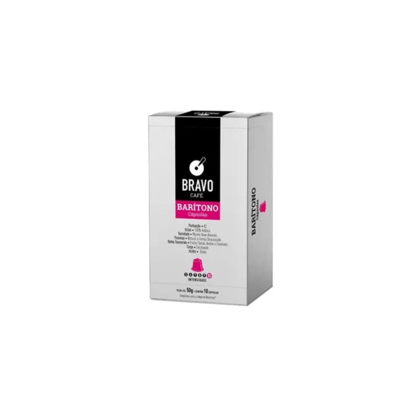 Encontraproduto.com.br - Cápsula de Café BRAVO Barítono contém 10 cápsulas Caixa 50g