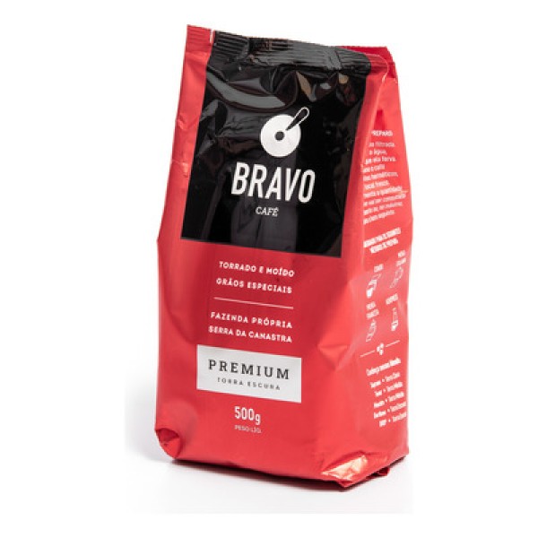 Café Torrado e Moído Premium Bravo 500g