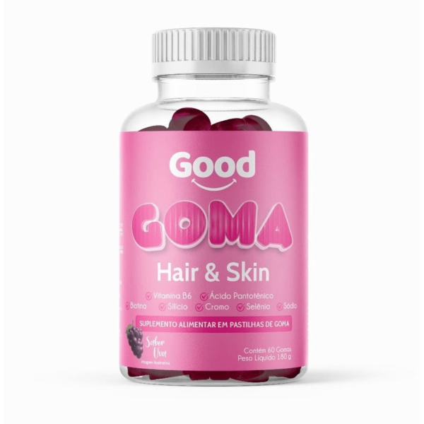 Cabelo Pele Unhas Silício Orgânico Good Goma Hair & Skin C/60 Gomas