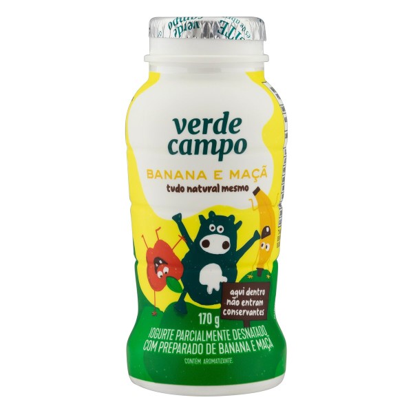 Encontraproduto.com.br - Iogurte Verde Campo Kids Banana E Maça 170g