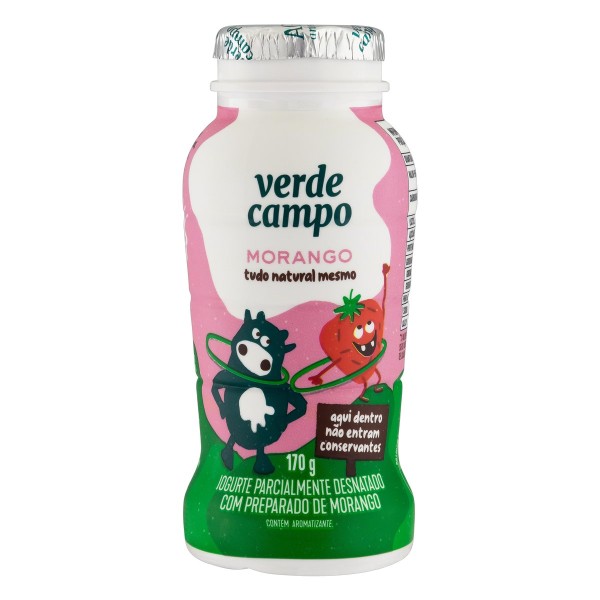 Encontraproduto.com.br - Iogurte Kids Morango  Verde Campo 170G
