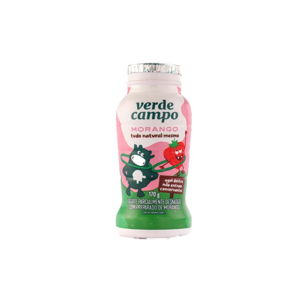 Encontraproduto.com.br - Iogurte Kids Morango  Verde Campo 170G
