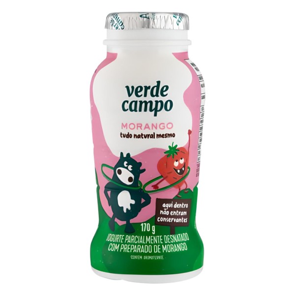 Encontraproduto.com.br - Iogurte Kids Morango  Verde Campo 170G