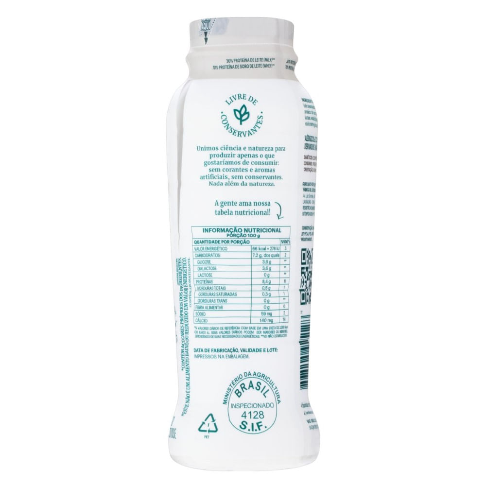 Encontraproduto.com.br - Iogurte de Coco Zero Lactose Natural Whey 21g Proteínas Verde Campo 250g