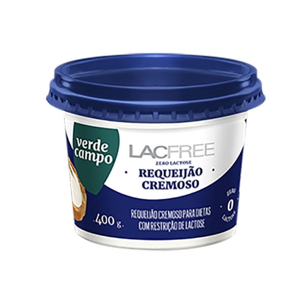 Encontraproduto.com.br - Requeijão Cremoso Zero Lactose Verde Campo Lacfree Pote 400g