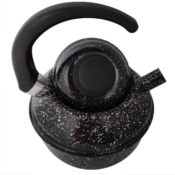 Encontraproduto.com.br - Chaleira Preta Chaleira Esmaltada Para Fogão De Indução