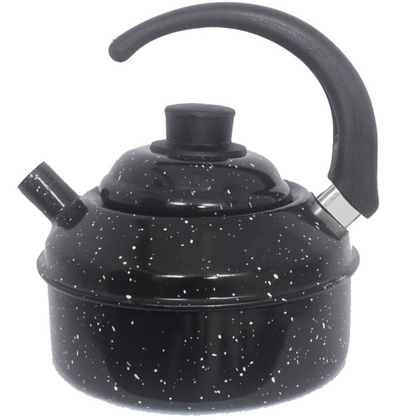 Encontraproduto.com.br - Chaleira Preta Chaleira Esmaltada Para Fogão De Indução