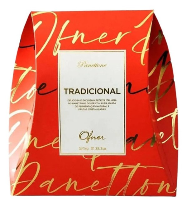 Um panettone clássico e tradicional da Ofner, com 1 quilo de massa macia e aromática. Perfeito para compartilhar com a famÃ­lia durante as festas de fim de ano.