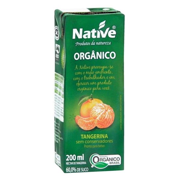 Encontraproduto.com.br - Suco Pronto Native Orgânico Tangerina 200ml
