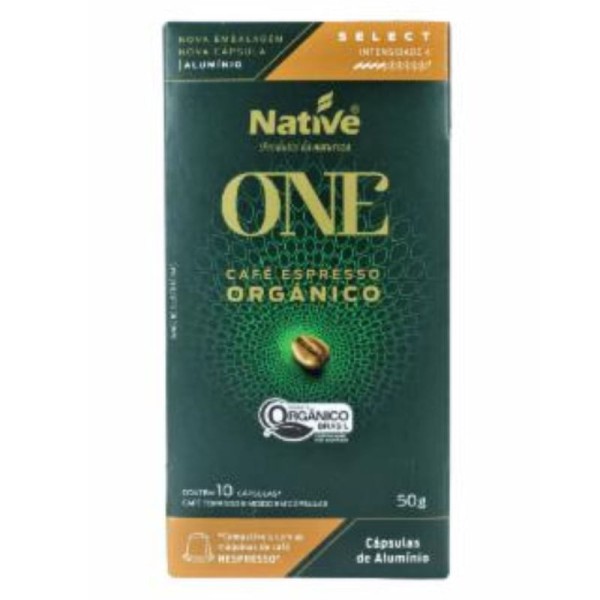 Encontraproduto.com.br - Café em Capsulas Orgânico Native Select 10 Unidades 50g