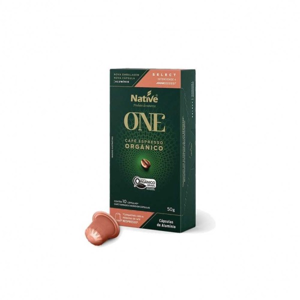 Encontraproduto.com.br - Café em Capsulas Orgânico Native Select 10 Unidades 50g
