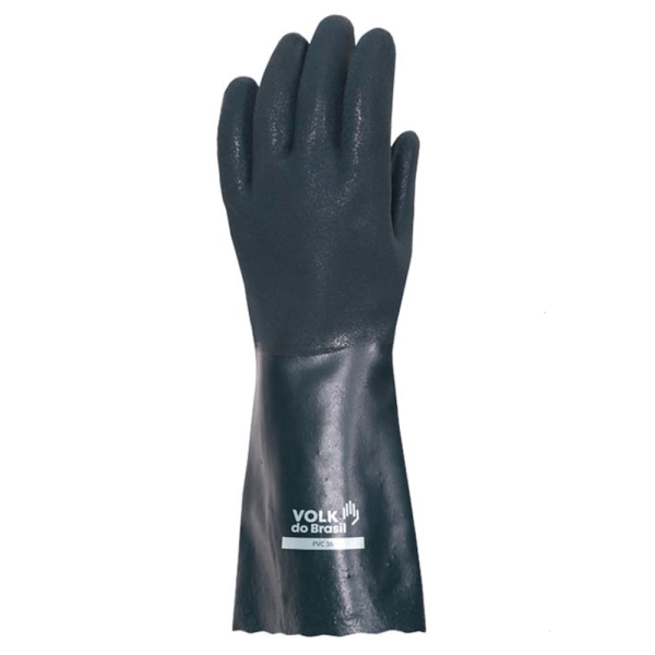 Encontraproduto.com.br - Luva de PVC Volk 46 cm Verde com forro