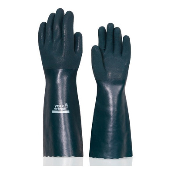 Encontraproduto.com.br - Luva de PVC Volk 46 cm Verde com forro