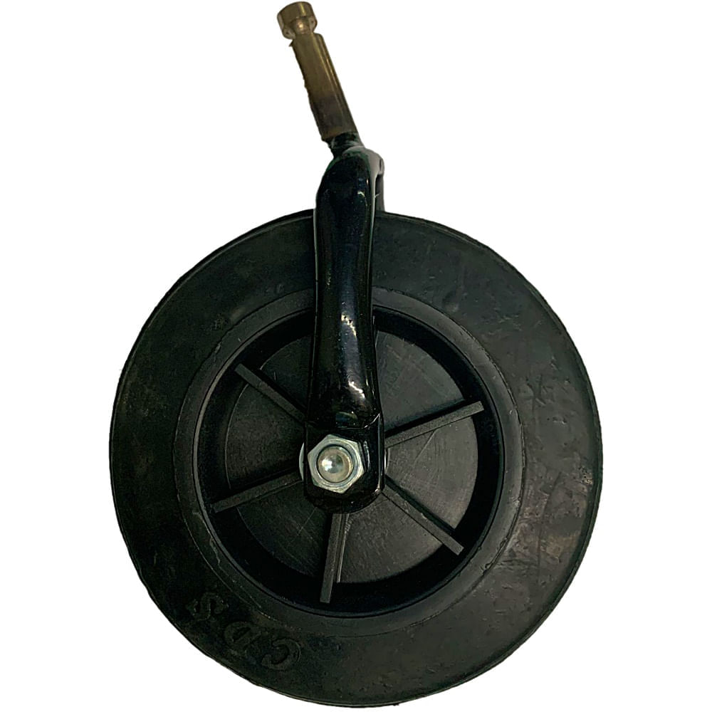 Roda com Pneu Maciço e Garfo para Cadeira CDS Aro 6 - unidade