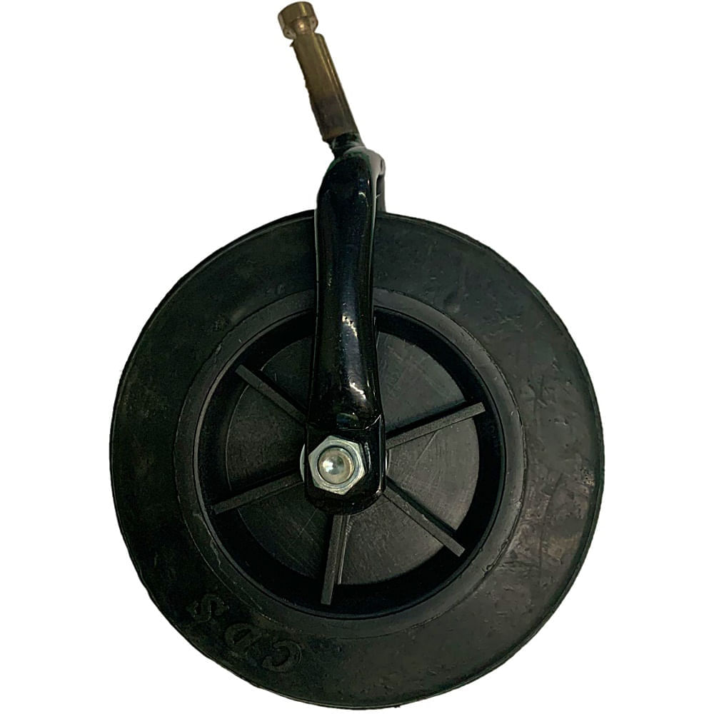 Encontraproduto.com.br - Roda com Pneu Maciço e Garfo para Cadeira CDS Aro 6 - unidade