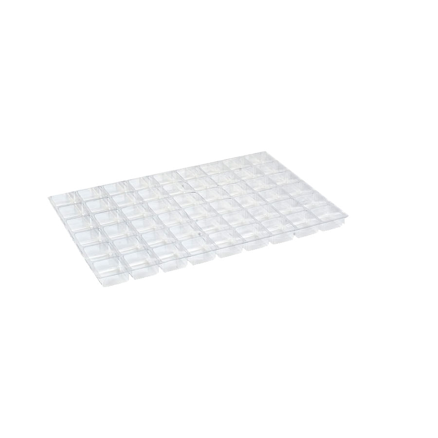 Encontraproduto.com.br - Berço Para 54 Doces Transparente Com 5 Unidades CRYSTAL FORMING