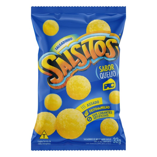 Encontraproduto.com.br - Salgadinho Salsitos Queijo Pacote com 32g