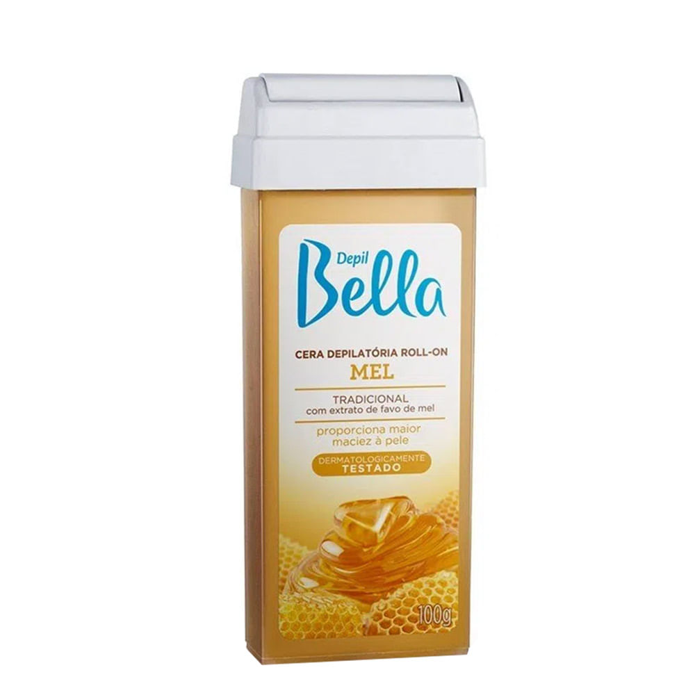Encontraproduto.com.br - Cera Depil Bella Roll On Amarela Mel