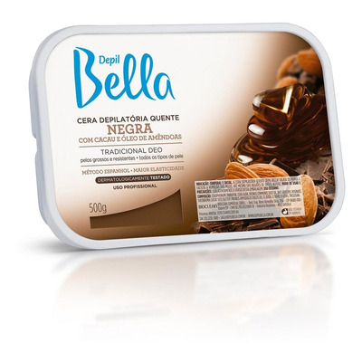 Cera Quente em Barra Negra - Depil Bella - 500g