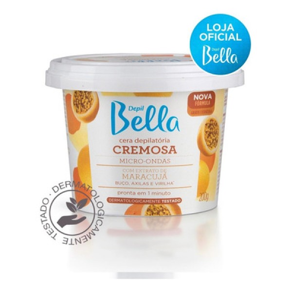 Encontraproduto.com.br - Cera Depilatória para Micro Ondas Maracujá Depil Bella
