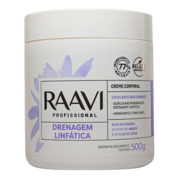 Encontraproduto.com.br - Creme Corporal Raavi Drenagem Linfática 500g