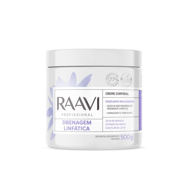Encontraproduto.com.br - Creme Corporal Raavi Drenagem Linfática 500g