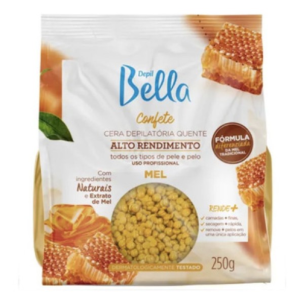 Encontraproduto.com.br - Cera Confete 250g Mel - Depil Bella