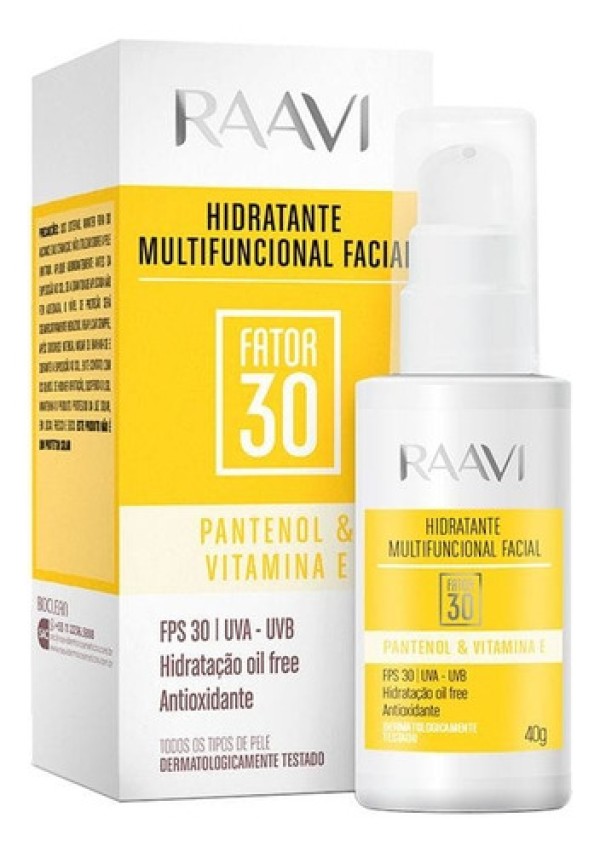 Creme Hidratante Raavi Multifuncional FPS30 40g