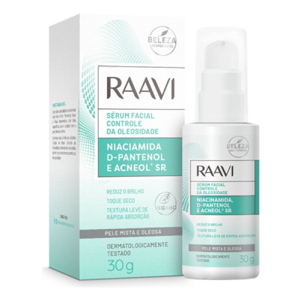 Sérum Facial Raavi Controle da Oleosidade 30g