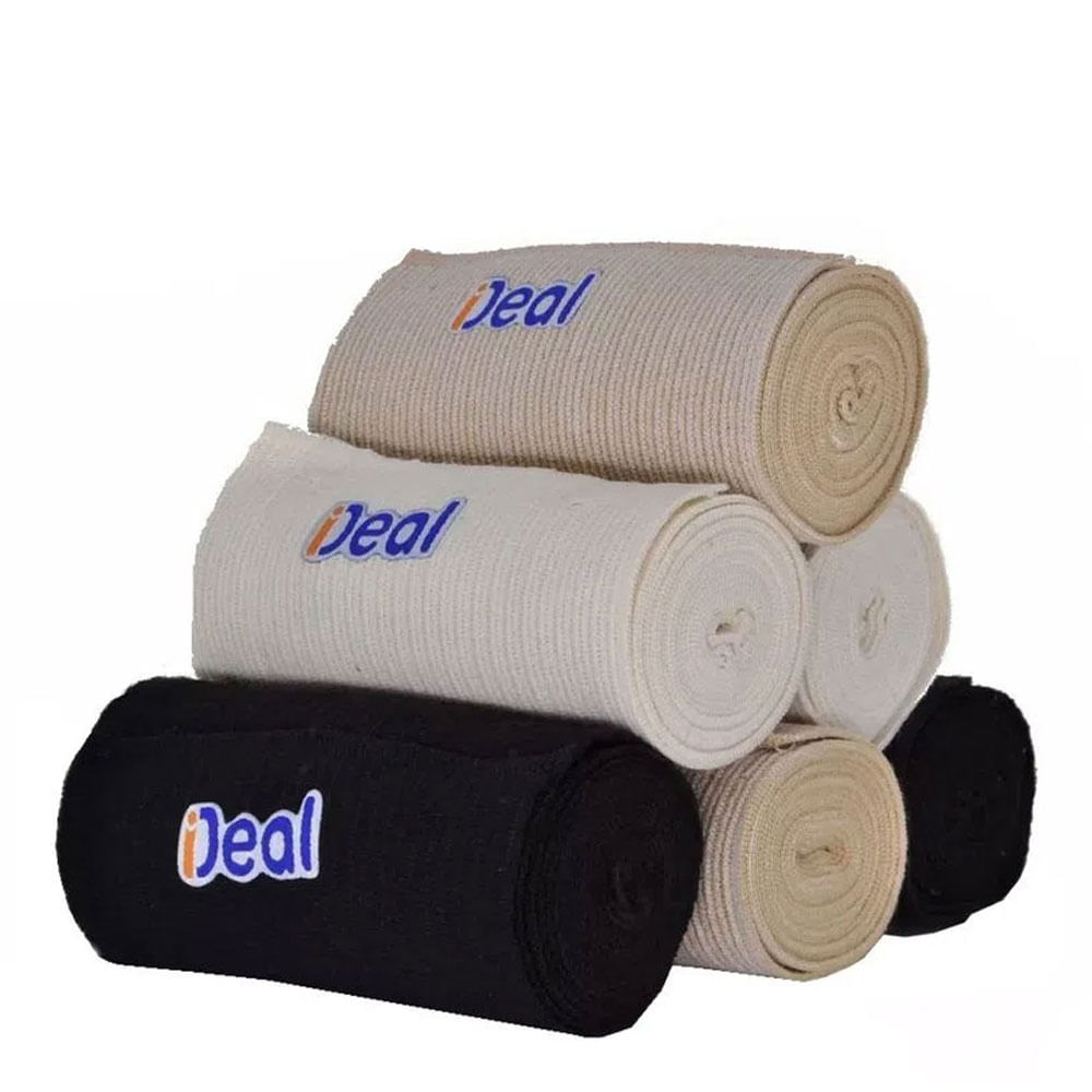 Encontraproduto.com.br - Ideal Atadura Elástica Preto 1 Par
