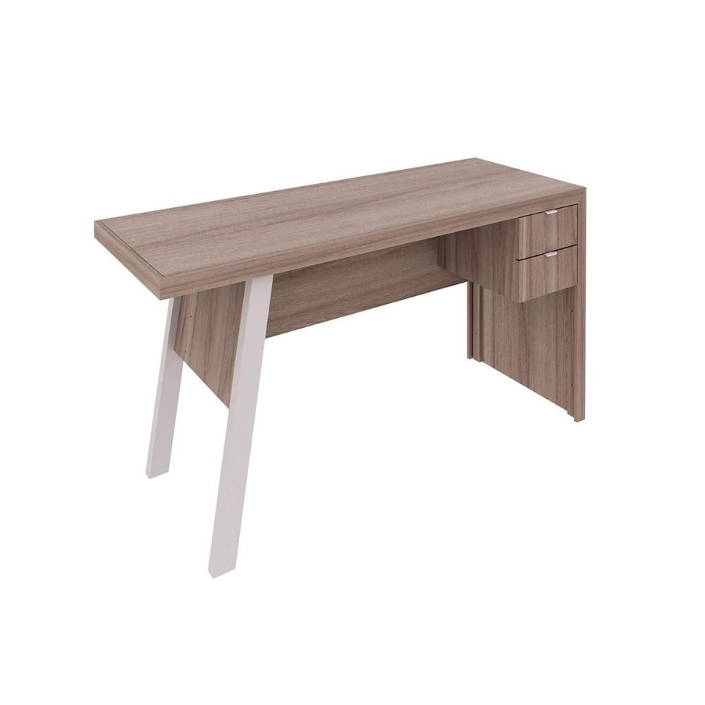 Encontraproduto.com.br - Mesa de Computador ME4122 c/ 2 Gavetas Carvalho - Tecno Mobili