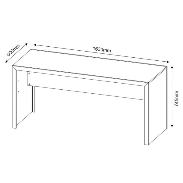 Encontraproduto.com.br - Mesa de Computador ME4109 Branco - Tecno Mobili