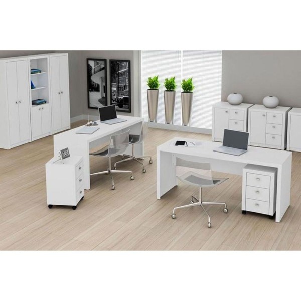Encontraproduto.com.br - Mesa de Computador ME4109 Branco - Tecno Mobili