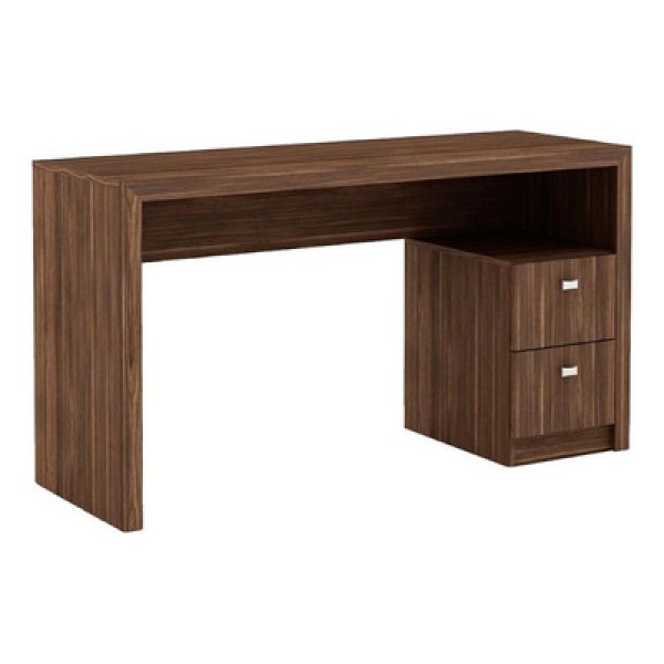 Encontraproduto.com.br - Mesa Escrivaninha Juvenil ME4130 c/ 2 Gavetas Nogal - Tecno Mobili
