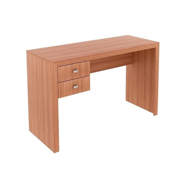 Encontraproduto.com.br - Escrivaninha p/ Escritório ME-4123 c/ 2 Gavetas Amêndoa - Tecno Mobili