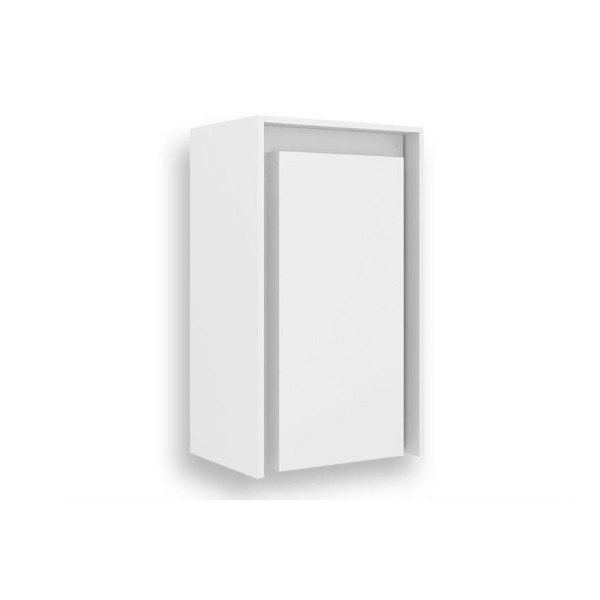 Encontraproduto.com.br - Armário Multiuso Juvenil AM3106 c/ Mesa Retrátil e 2 Prateleiras Branco - Tecno Mobili