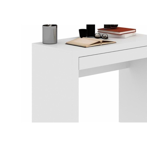 Encontraproduto.com.br - Mesa de Computador Solteiro ME4107 c/ 1 Gaveta Carvalho - Tecno Mobili