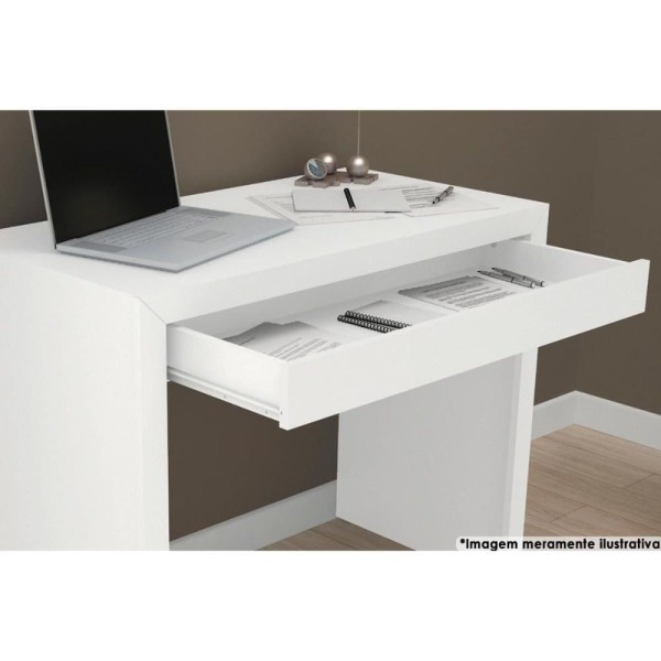 Encontraproduto.com.br - Mesa de Computador Solteiro ME4107 c/ 1 Gaveta Carvalho - Tecno Mobili