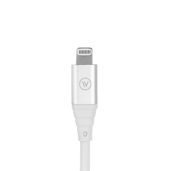 Encontraproduto.com.br - Cabo Mfi Hard Cable Em Tpe Branco