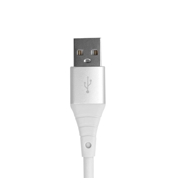 Encontraproduto.com.br - Cabo Mfi Hard Cable Em Tpe Branco