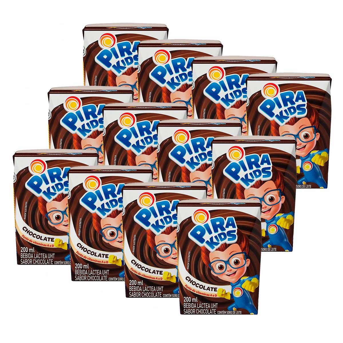 Encontraproduto.com.br - Bebida Láctea Pirakids Chocolate TP com 200ml