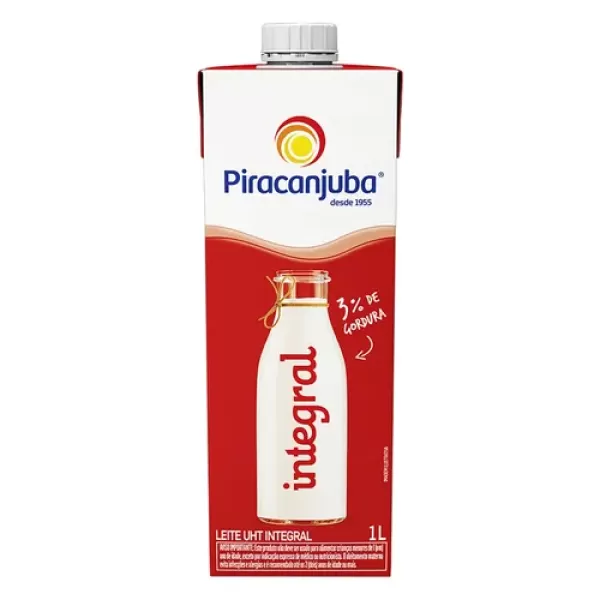 Leite Piracanjuba UHT Integral 1l