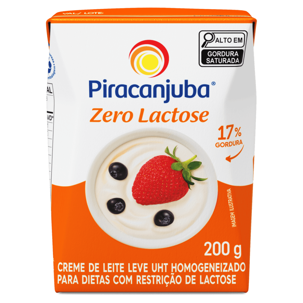 Encontraproduto.com.br - Creme de Leite Piracanjuba Zero Lactose TP com 200g