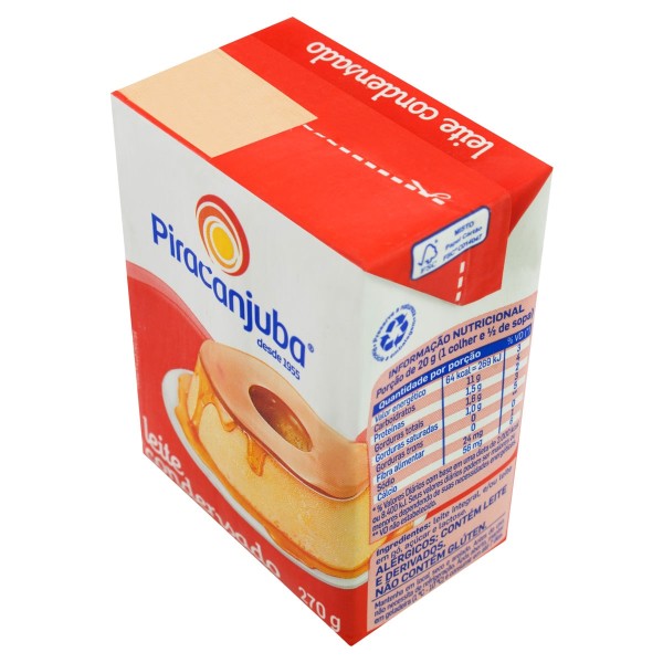 Encontraproduto.com.br - Leite Condensado Piracanjuba Semidesnatado TP com 270g