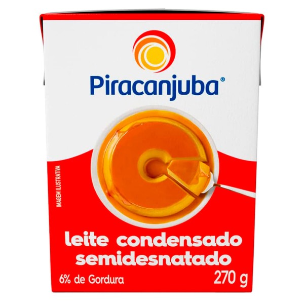 Encontraproduto.com.br - Leite Condensado Piracanjuba Semidesnatado TP com 270g