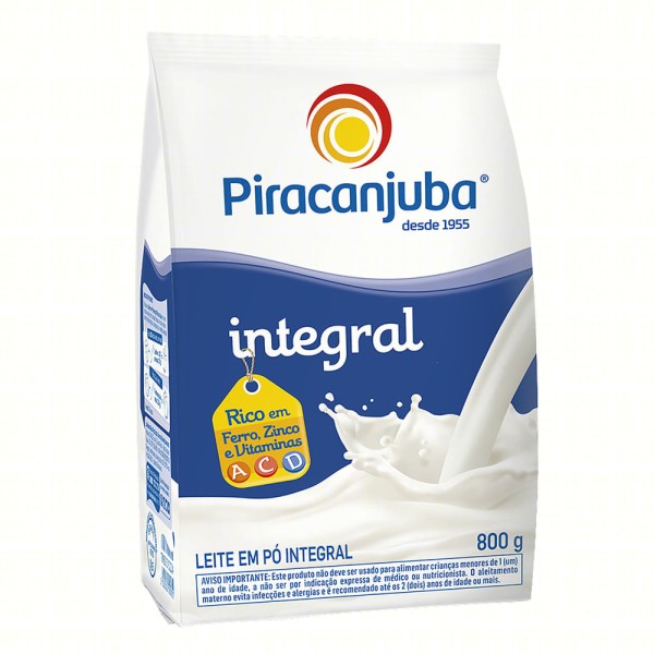 Encontraproduto.com.br - LEITE EM PO PIRACANJUBA SACHE 800G INTEGRAL