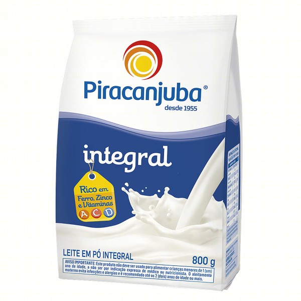 Encontraproduto.com.br - LEITE EM PO PIRACANJUBA SACHE 800G INTEGRAL